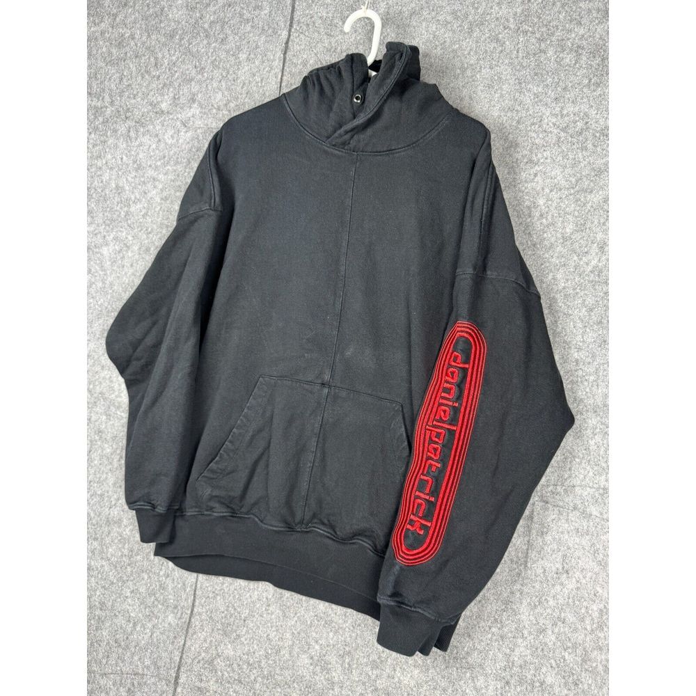 Daniel Patrick Hoodie Mens 1 (3XL) Spellout Streetwear Light Fade No Drawstring*
